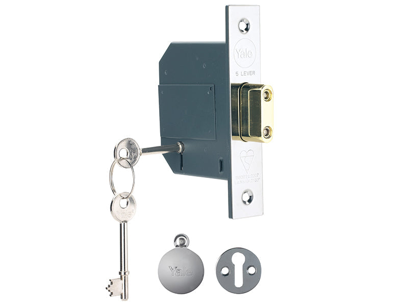 Yale Locks Hi-Security BS 5 Lever Mortice Deadlock