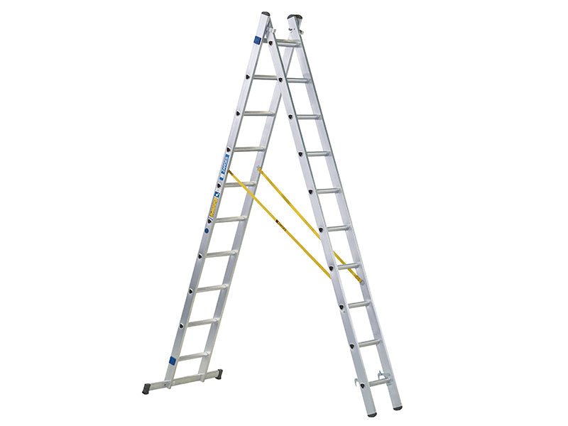 Zarges D-Rung Combination Ladder, 2-Part