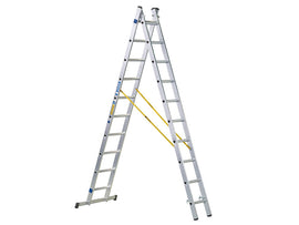 Zarges D-Rung Combination Ladder, 2-Part