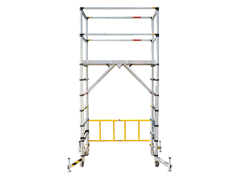 Zarges TT002 Teletower Aluminium Telescopic Scaffold Tower with Toeboards